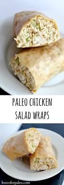 Wraps De Salade De Poulet Paleo In 2020 Paleo Chicken Salad Wrap Paleo Chicken Salad Chicken Salad Wrap