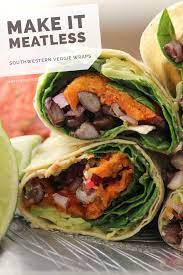 Southwestern Veggie Wraps Recipe From Oh My Veggies Recipe Veggie Wraps Food Cooking Recipes