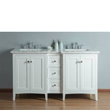 W rosedale vanity in a white finish the 42 in. Stufurhome Tower Modern 60 Inches White Double Sink Bathroom Vanity Stufurhome