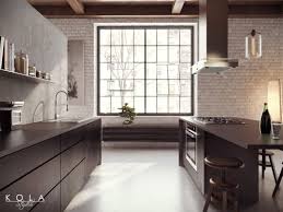 Check spelling or type a new query. Loft Kitchen Visualization Design Kola Studio Tags Wooden Ceiling Concrete Wall Polished Concrete Floor Loft Kitchen House Design Kitchen Kitchen Design