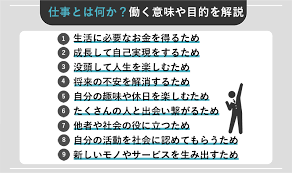 あなたにとって仕事とは への回答方法を9つの意味や目的から解説 面接官の意図3つも紹介 Webcamp Navi