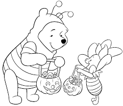 All these santa coloring pages are free and can be printed in seconds from your computer. Pooh And Piglet On Halloween Coloring Page Free Printable Coloring Pages For Kids