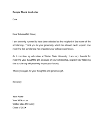 9 Best Scholarship Thank You Letter Samples Examples