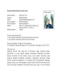 Sebelum kalian melihat isi dari halaman ini. Contoh Profil Penulis Novel Masnurul