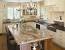Brown Granite With Gray Cabinets