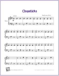 When i was happy, i'd skip over to the … Chopsticks Piano Sheet Music Three Levels The Piano Student