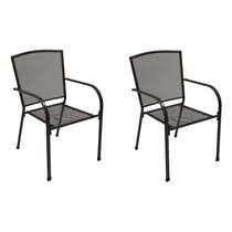 Add a cushion or pillow to this chair for maximum comfort. Metal Garden Dining Chairs You Ll Love Wayfair Co Uk