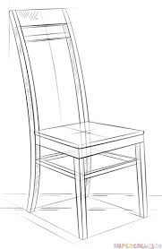 How To Draw A Chair Step By Step Drawing Tutorials Drawing Furniture Drawing Tutorial Step By Step Drawing
