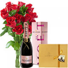 Flowers and champagne gift sets. Flowers Gifts To Paris And Roses Deliveryl Rose Gift Set