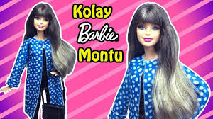 Barbie Bebek Kolay Mont Yapimi Kendin Yap Barbie Kiyafeti Barbie Bebekler Barbie Giysileri Barbie