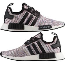 details about adidas originals nmd r1 rainbow mens comfy shoes lifestyle sneakers black white