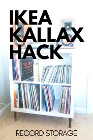 Ikea Kallax Hack Record Player Stand Storage Record Player Stand Vinyl Record Storage Diy Vinyl Record Storage Ikea