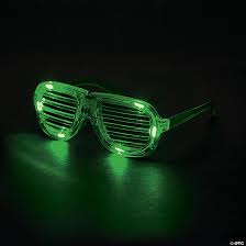 Green Led Light Up Shutter Glasses Oriental Trading