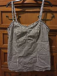 Black And White Plaid Tank Top Torrid Black And White Checkered Gingham Style Tank Top New With Tags Tank Tops Gingham Fashion Tank Top Fashion