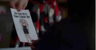 So You Re A Two Timin Ho Emmaspamphlets Glee Funny Memes Funny Glee