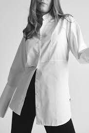 High Cuff Tuxedo Shirt White