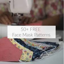 Free face mask sewing pattern + step by step photo tutorial how to make a mask out of cloth (with pocket for filter insert). Over 50 Free Face Mask Patterns Domestic Deadline