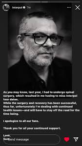 Sam sitting out upcoming dates : r/Interpol