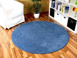Nur noch 17 auf lager (mehr ist unterwegs). Hochflor Velours Teppich Triumph Blau Rund