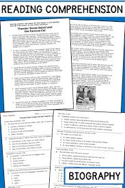 Reading Comprehension Passage And Questions Biography Reading Comprehension Reading Comprehension Worksheets Reading Comprehension Passages