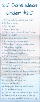 25 Date Ideas Under 25 Date Night Money Saving Fun Activities Frugal Family Cheap Budget Outside I Cute Date Ideas Couple Activities Cheap Date Ideas