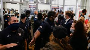 In the united states, the compilation of election returns and validation of the outcome that forms the basis of the official results is called canvassing. Stop The Count Protesters Swarm Detroit Vote Counting Center The New York Times