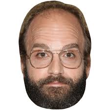 Ben Sinclair (Glasses) Celebrity Mask, Flat Card Face