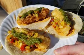 Best fish tacos in ensenada song. Beer Battered Fried Fish Tacos With Homemade Pineapple Salsa Verde Tacos