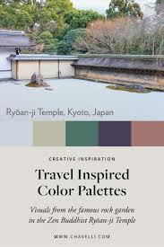 Color Palette Inspiration Ryoan Ji Kyoto Japan Studio Chavelli Calligraphy Design Color Palette Aesthetic Colors Color