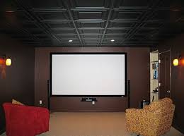 Black Ceiling Tiles Black Ceiling Tiles Home Theater Installation Black Ceiling