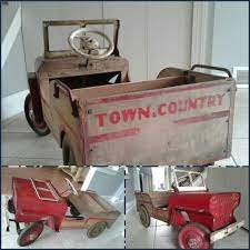 1948 Steger Jeep 75 Wood Body Vintage Pedal Cars Pedal Cars Kids Ride On