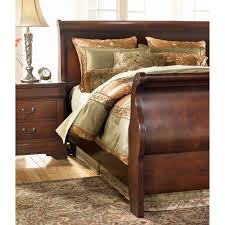 Love The Dark Wood And The High Footboard Ashley Furniture Bed Furniture