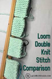 Interlock is the tightest weave, gives the smoothest surface and the finest hand. Loom Double Knit Stockinette Stitch Comparison Goodknit Kisses