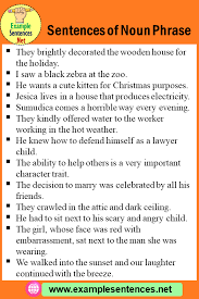 All nouns can be classified into two groups of nouns: 12 Sentences Of Noun Phrase In English Example Sentences Phrases In English Noun Phrase Nouns