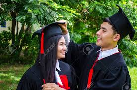 This favor box is perfect way to celebrate the hard working students that are graduating from nursing school. A Man And Woman Couple Dressed In Black Graduation Gown Or Graduates Stock Photo Picture And Royalty Free Image Image 139850157