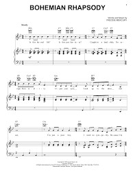 Follow along with your teacher dan in the best tutorial online. Queen Bohemian Rhapsody Sheet Music Pdf Notes Chords Film Tv Score Piano Vocal Guitar Right Hand Melody Download Printable Sku 18119