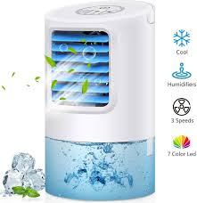 Greatssly Air Conditioner Fan Portable Air Cooler Small Desktop Fan 3 Degree Changeable Angle In 2020 Air Cooler Portable Air Cooler Evaporative Air Cooler