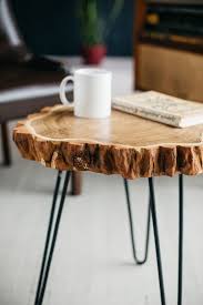 Round Coffee Table Live Edge Coffee Table Rustic Wood Slab Coffee Table Modern Hairpin Legs End Tab Wood Slab Table Live Edge Coffee Table Coffee Table Wood
