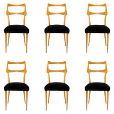 Due to lighting and monitor differences, actual colors and finishes may vary slightly from what appears online. Set Of 6 Midcentury Dining Chairs By Ico Parisi Italy 103350