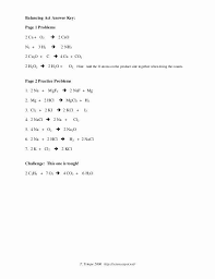 Be sure to show your lists! Balancing Equations Practice Worksheet Answer Key Science Spot Tessshebaylo