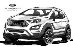 Ford Ecosport Storm On Behance Ford Ecosport Ford Suv Car Design Sketch