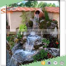 Look of a waterfall to any pool fountain or swimming pool is to use. 2016 New Outdoor Water Fountains Waterfalls Artificial Fiberglass Garden Rock Waterfall Decoration Of Rockies Waterfall From China Suppliers 143981496