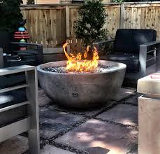 Large Round Propane Or Natural Gas Fire Bowls Gas Fire Pits Outdoor Outdoor Gas Fireplace Fire Pit Backyard