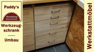Werkzeugschränke mit schubladen praktischer helfer im werkstattalltag, kommen jedoch auch andernorts zum einsatz. Werkzeugschrank Umbauen Schubladen Selber Bauen Diy Werkstatt Einrichten Youtube