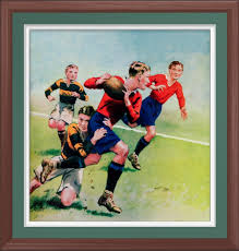 Vintage 1930 S Rugby Canvas Print Zazzle Com Rugby Art Rugby Poster Rugby