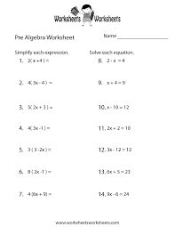 Pre Algebra Review Worksheet Free Printable Educational Worksheet Algebra Worksheets Basic Algebra Pre Algebra