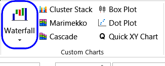 Create Excel Waterfall Chart