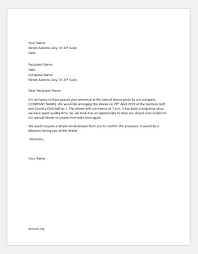 It has detailed information and the tone should be friendly and sincere. Invitation Letters For Various Occasions Document Hub