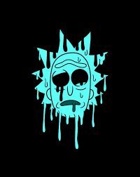 Rick and morty just here for the booze popsockets popgrip: Rick And Morty Goopy Dripping Blue Rick Digital Art By Sue Mei Koh