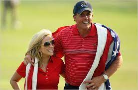 This photo gallery tells the story of how they met, their marriage and her health battles. Phil Mickelson Halts Play To Be With Ailing Wife The New York Times